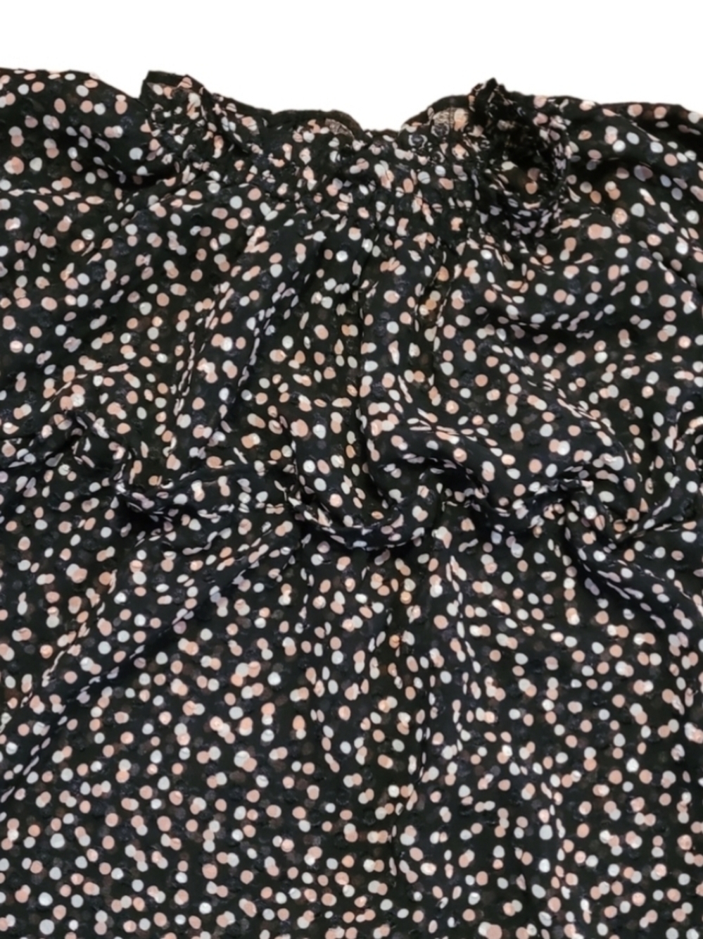 Who What Wear Printed Balloon Long Sleeve Blouse Sz S - Picture 3 of 10